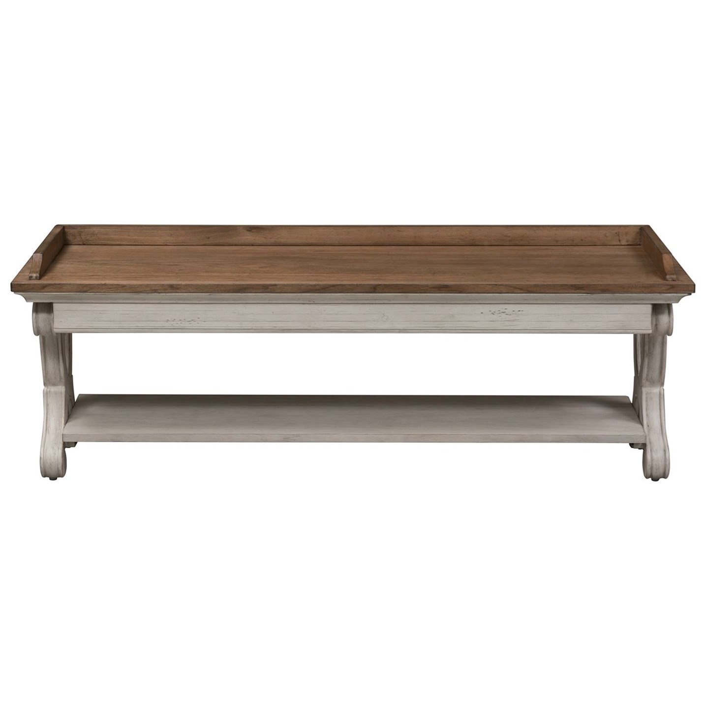 Farmhouse reimagined antique white bed bench cheap